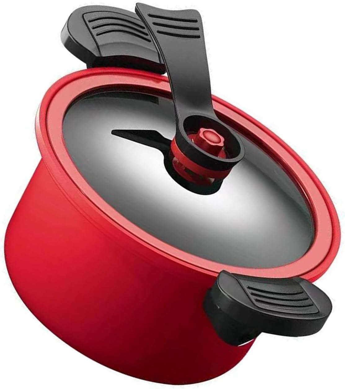 Olla de cocción lenta a presión, antiadherente, práctica, utensilios de cocina de hierro grueso antiadherente, accesorios de cocina