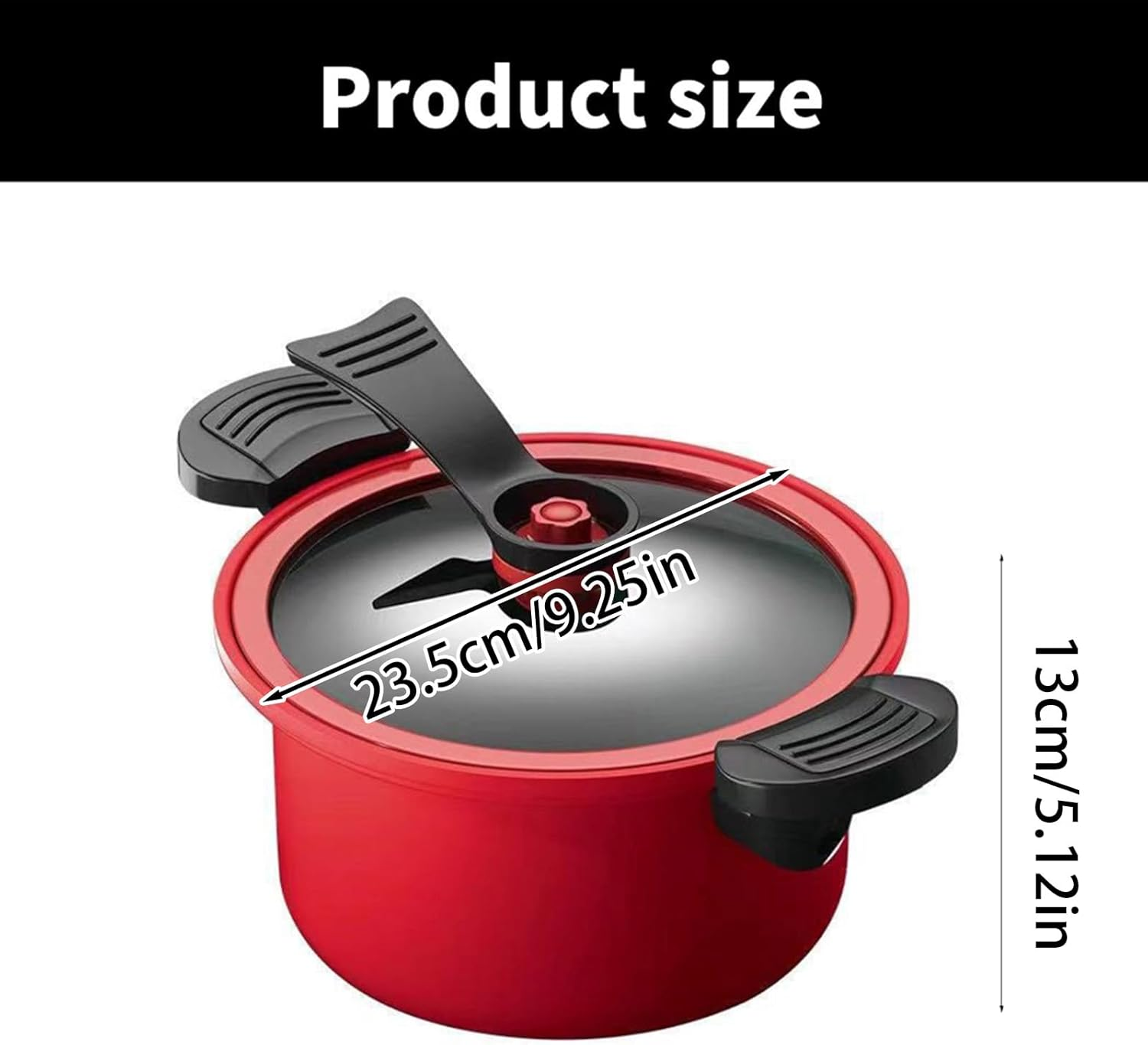 Olla de cocción lenta a presión, antiadherente, práctica, utensilios de cocina de hierro grueso antiadherente, accesorios de cocina