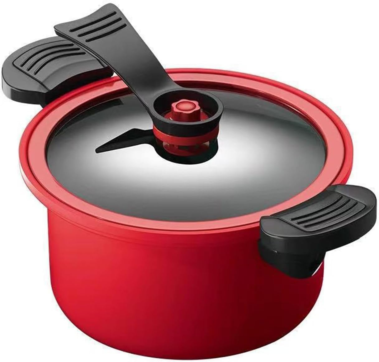 Olla de cocción lenta a presión, antiadherente, práctica, utensilios de cocina de hierro grueso antiadherente, accesorios de cocina