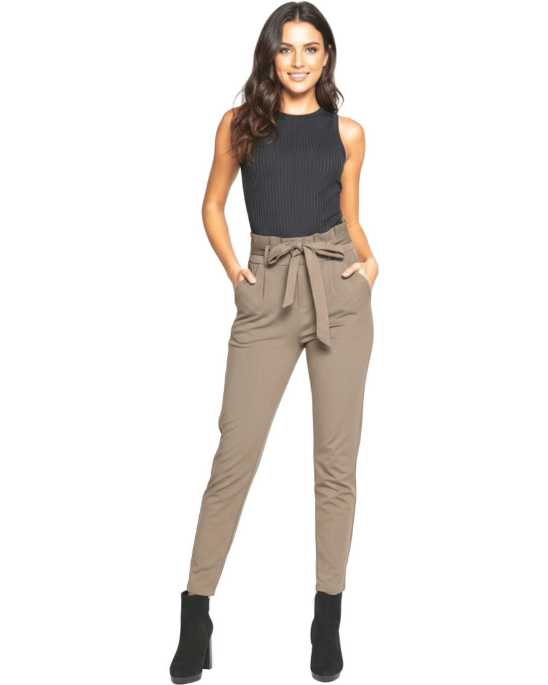 Pantalón "High - Waist Glam" – Edición Bow - Ganga Center