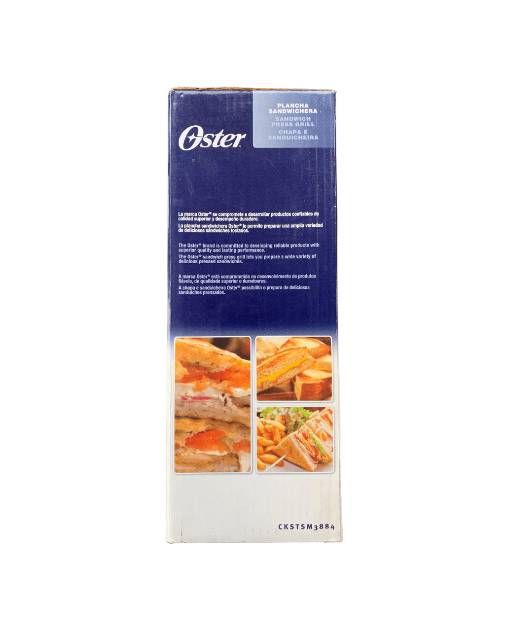 Plancha Sandwichera Oster - CKSTSM3884 - Ganga Center