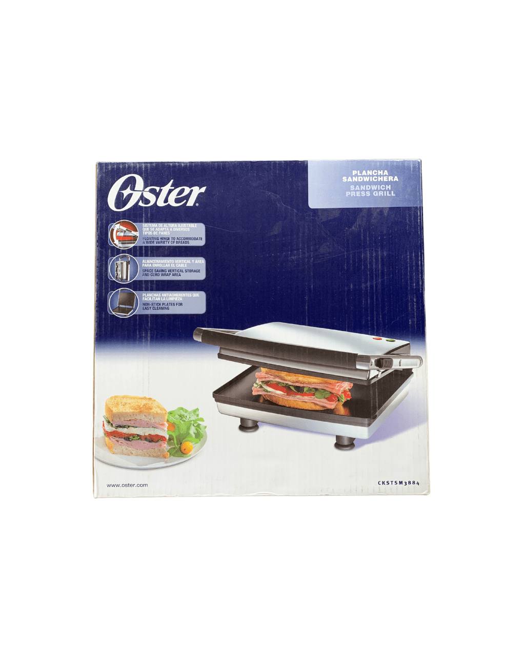 Plancha Sandwichera Oster - CKSTSM3884 - Ganga Center