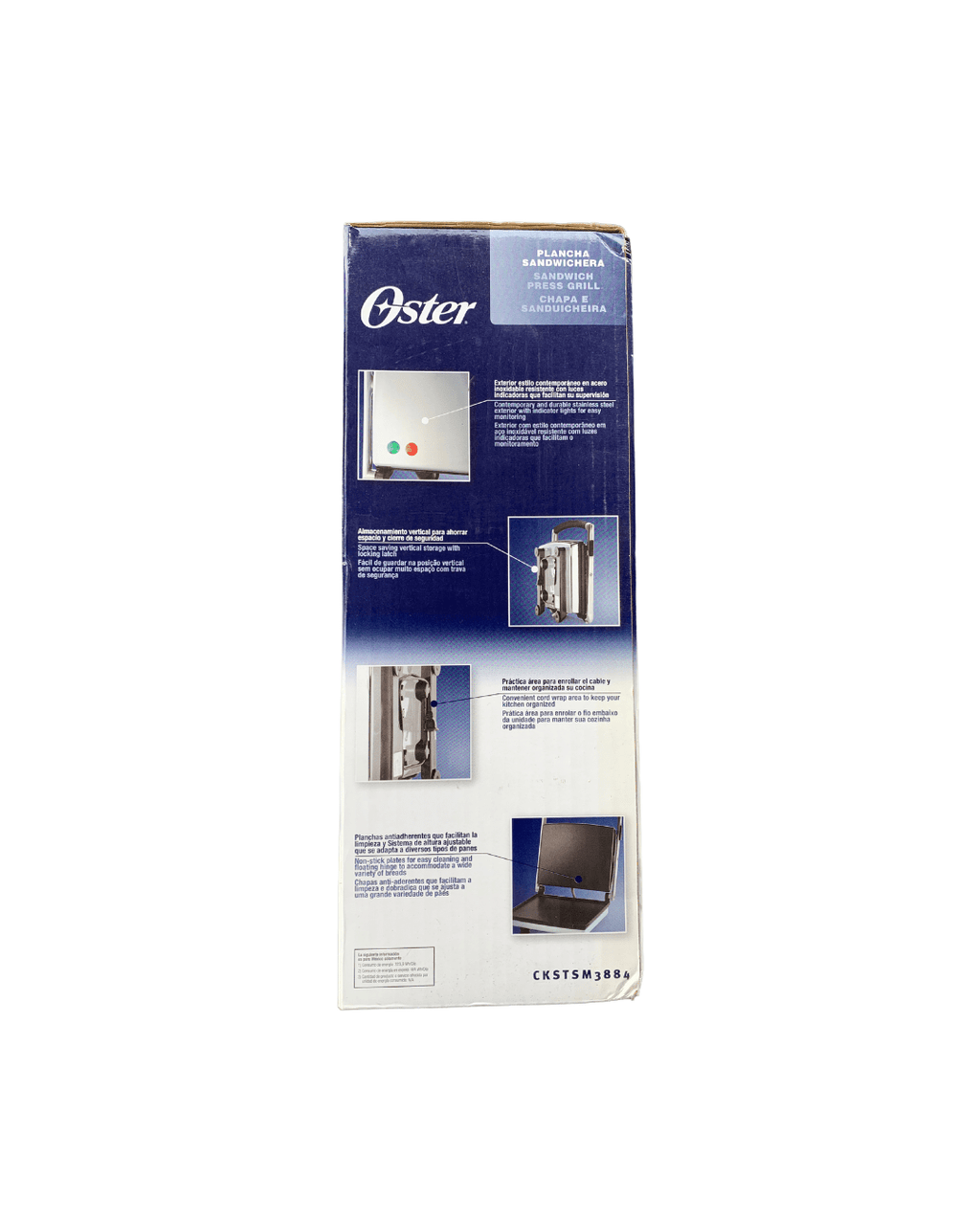 Plancha Sandwichera Oster - CKSTSM3884 - Ganga Center